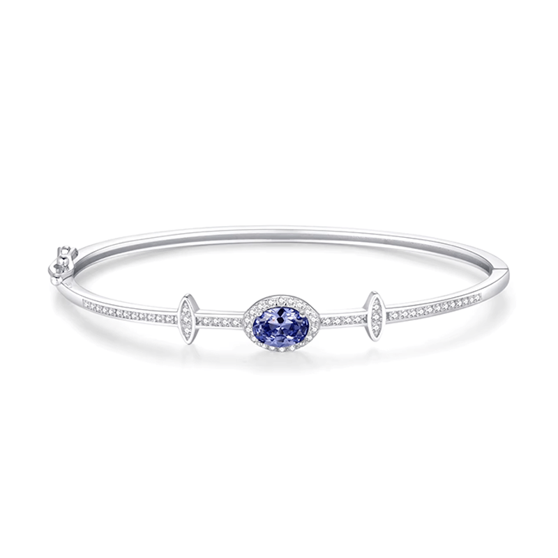 Pulseira Elegância Azul em Prata 925