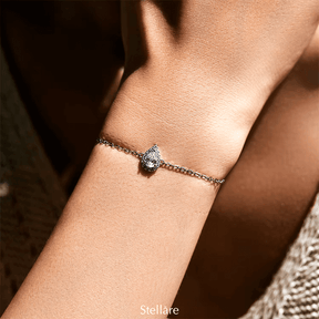 Pulseira Gota Radiante em Prata 925